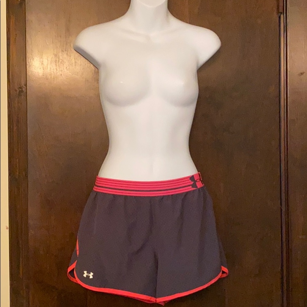 Under Armour Grey Hot Pink Mesh Shorts